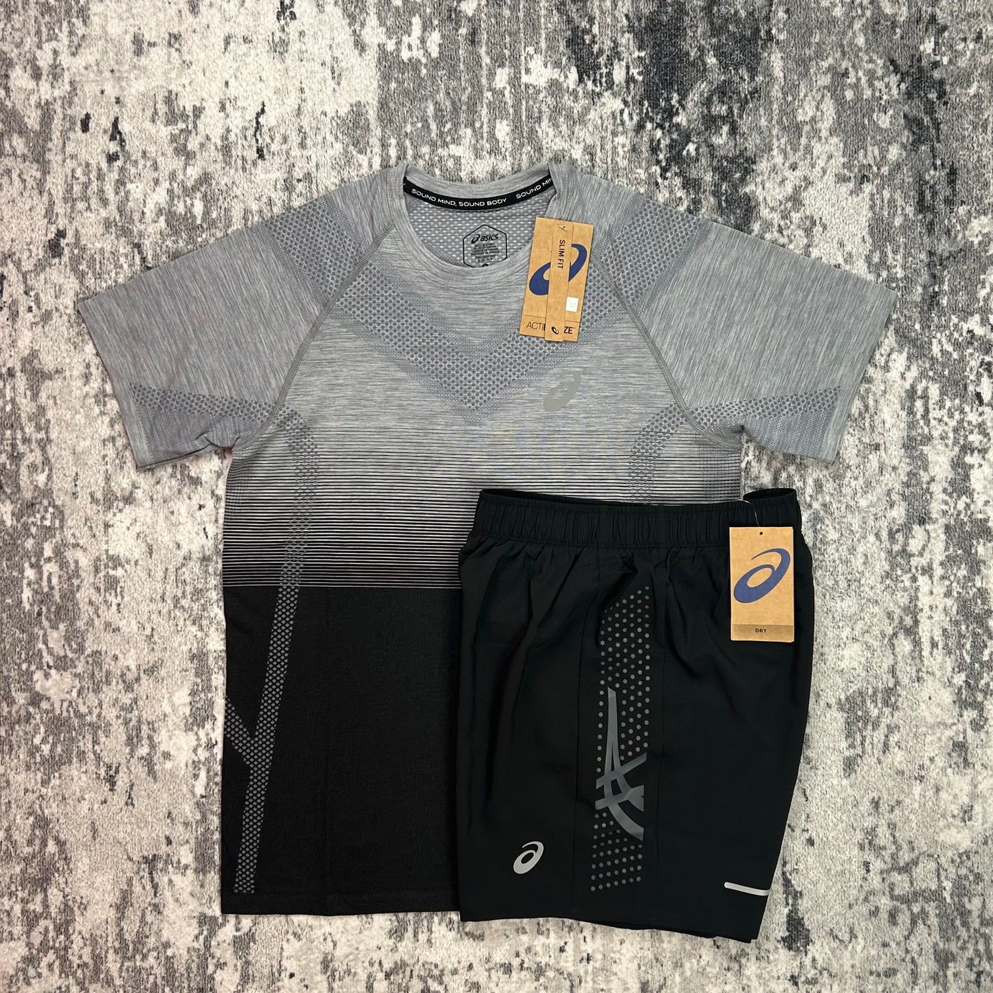 ASICS Seamless Set - Black & Grey