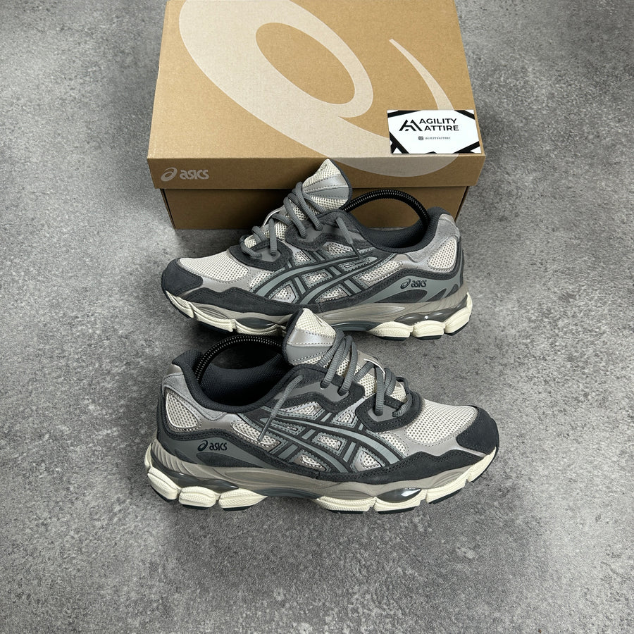 ASICS GEL-NYC Oatmeal Obsidian Grey Trainers