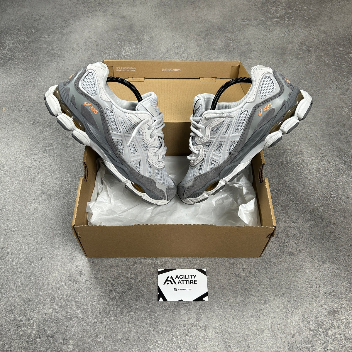 ASICS GEL-NYC Cloud Grey/Cement Grey Trainers – view 3