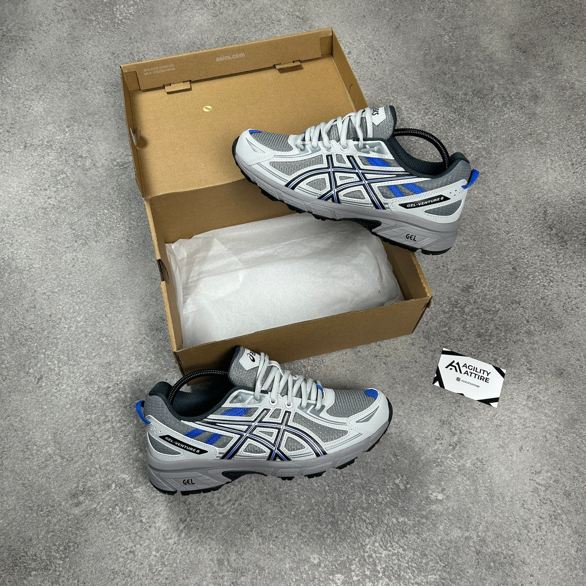 ASICS GEL-Venture 6 Clay Grey Trainers – view 2