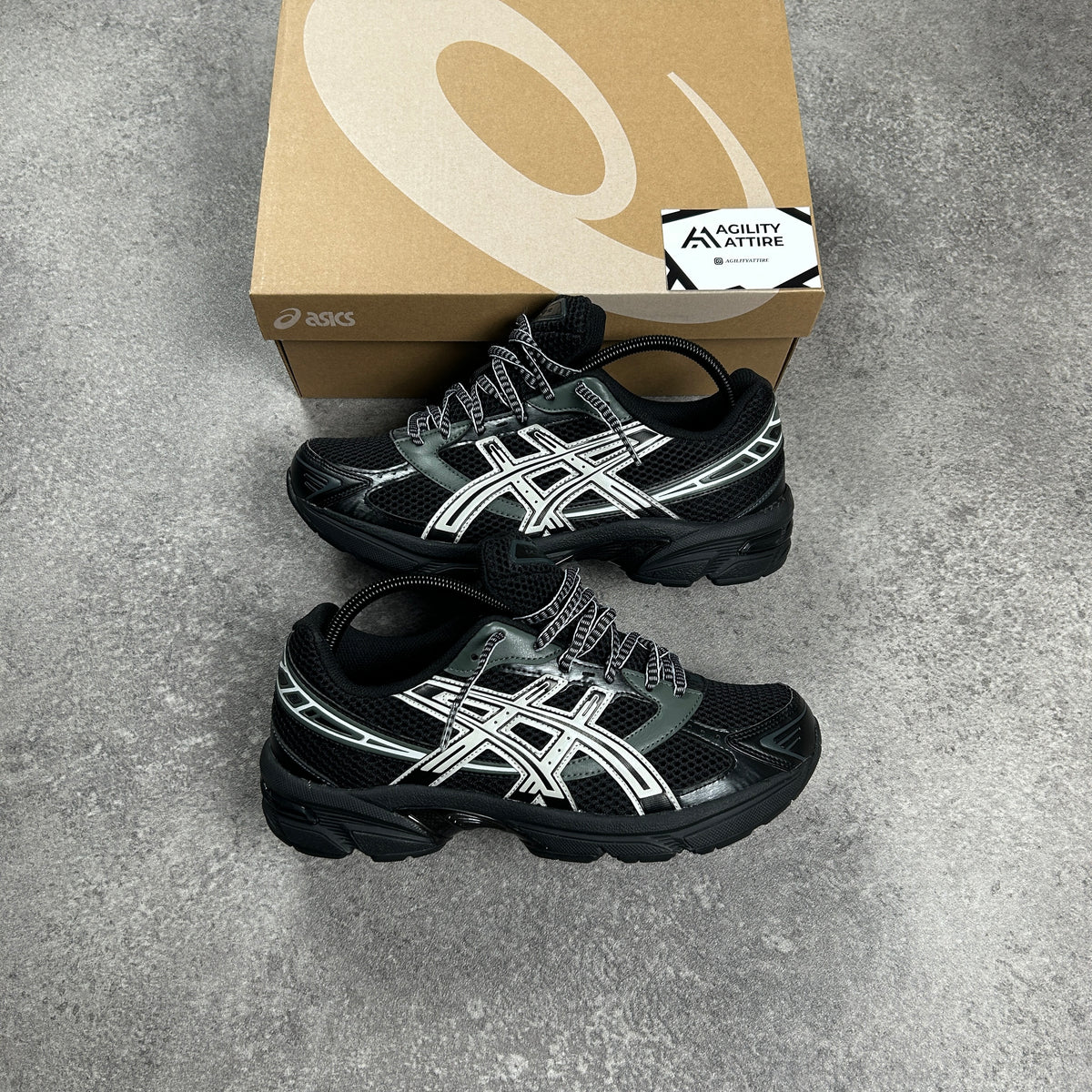 ASICS GEL-1130 Black/Glacier Trainers
