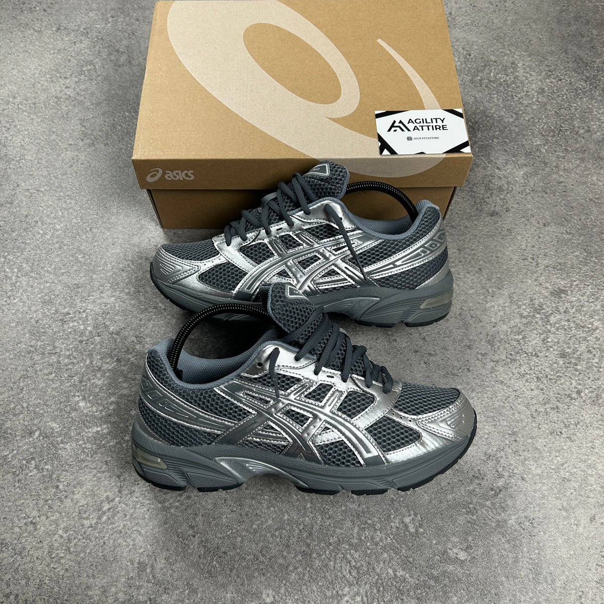 ASICS GEL-1130 Steel Grey/Pure Silver Trainers