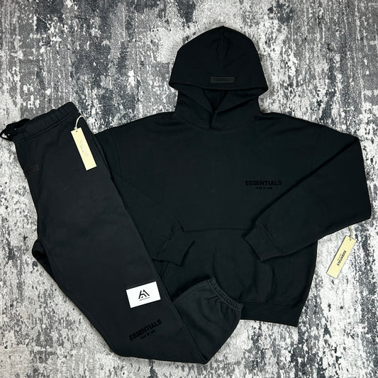 Essentials Tracksuit - Limo Black ( Relaxed Fit )