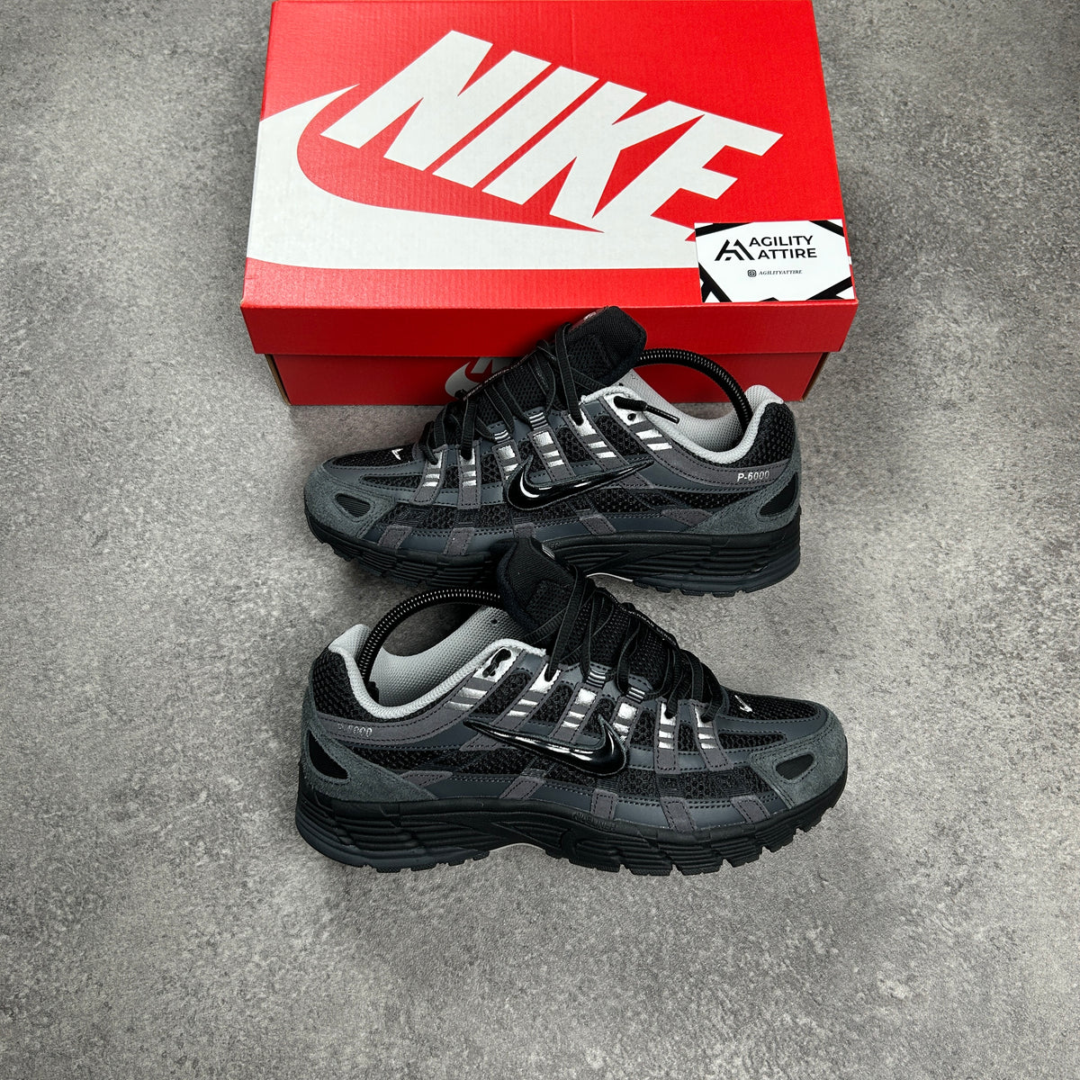 Nike P-6000 Anthracite Black Chrome Trainers