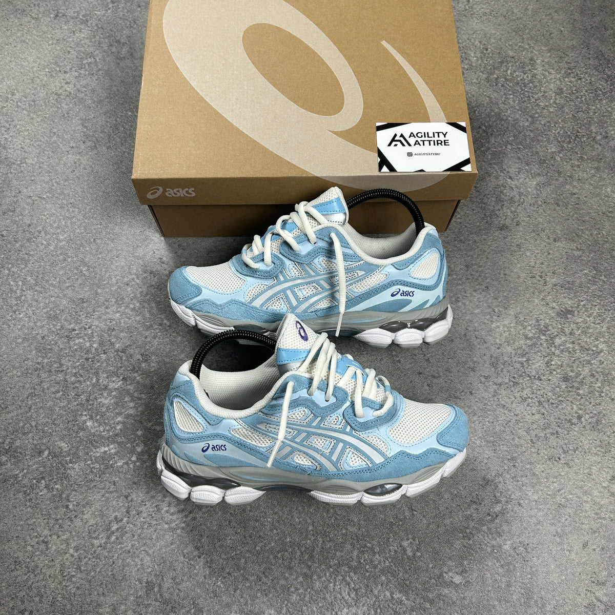 ASICS GEL-NYC Arctic Blue Trainers