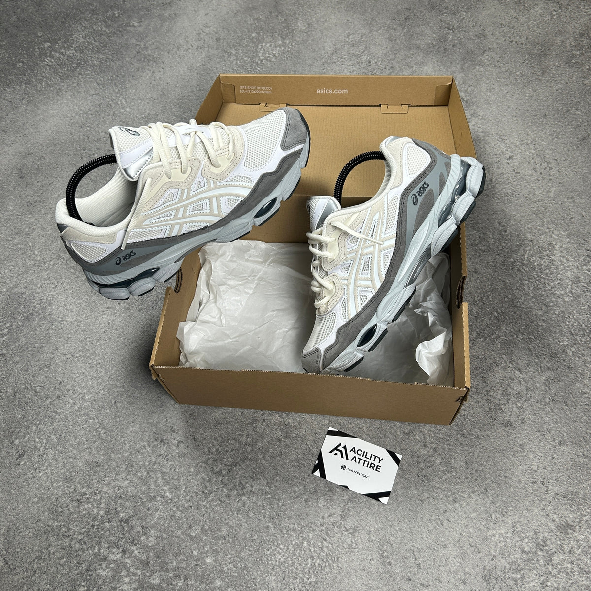 ASICS GEL-NYC Cream White Trainers – view 2