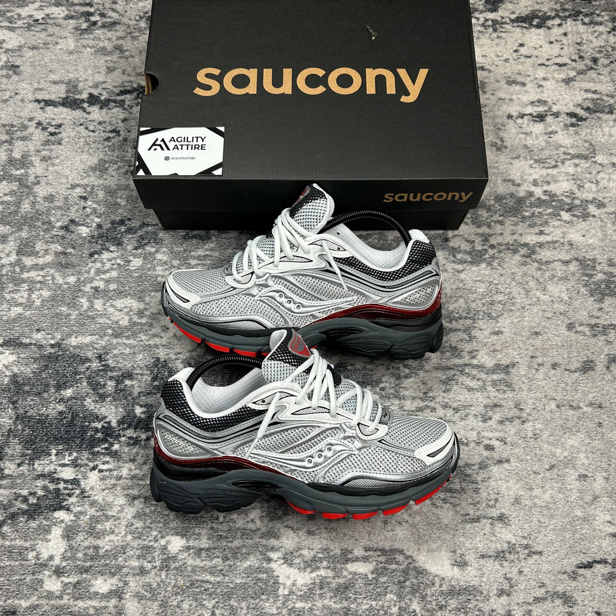 Saucony ProGrid Omni 9 White Crimson Trainers
