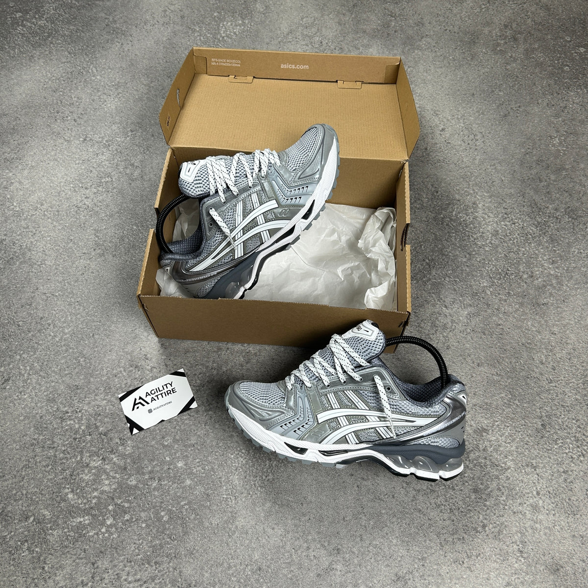 ASICS GEL-Kayano 14 Pediment Grey Trainers – view 2