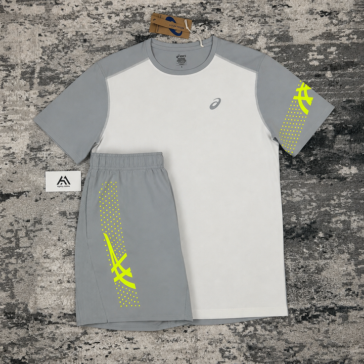 ASICS Icon White Grey 3 piece Set