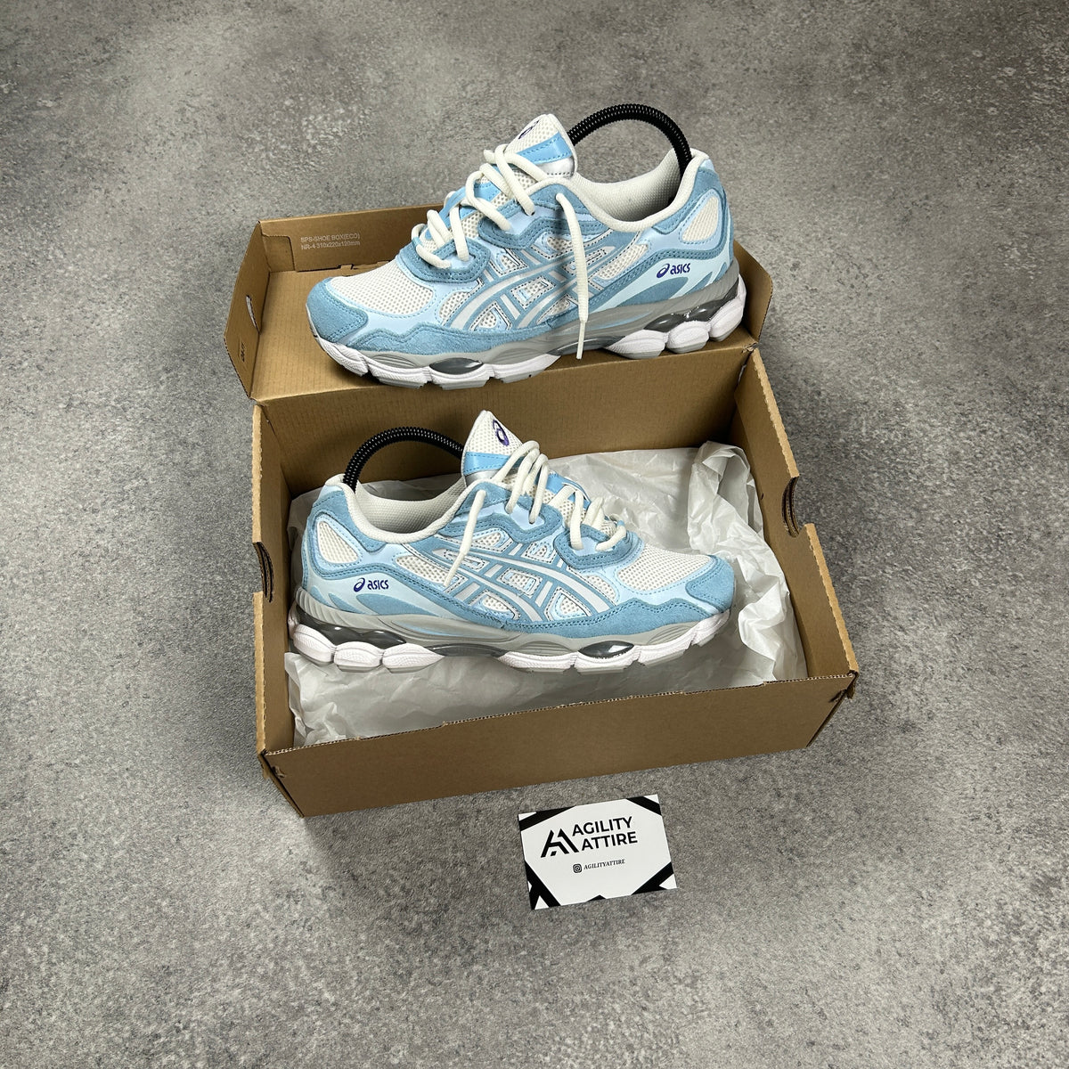 ASICS GEL-NYC Arctic Blue Trainers – view 2