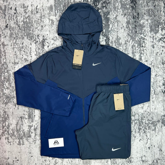 Nike Windrunner Jacket & Nike Challenger Shorts Set - Navy