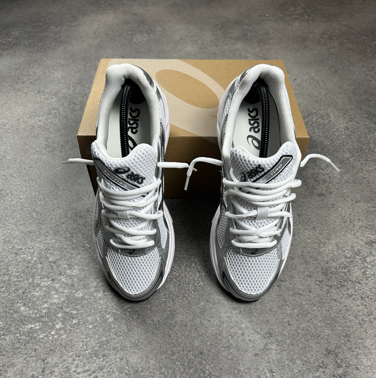 ASICS GEL-1130 White Pure Silver Trainers – view 4