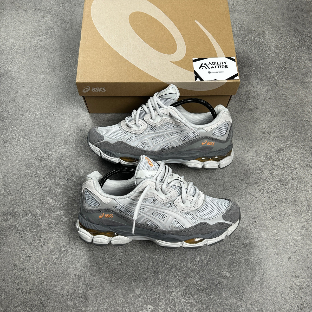 ASICS GEL-NYC Cloud Grey/Cement Grey Trainers