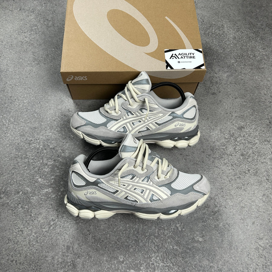 ASICS GEL-NYC Cream Oyster Grey Trainers