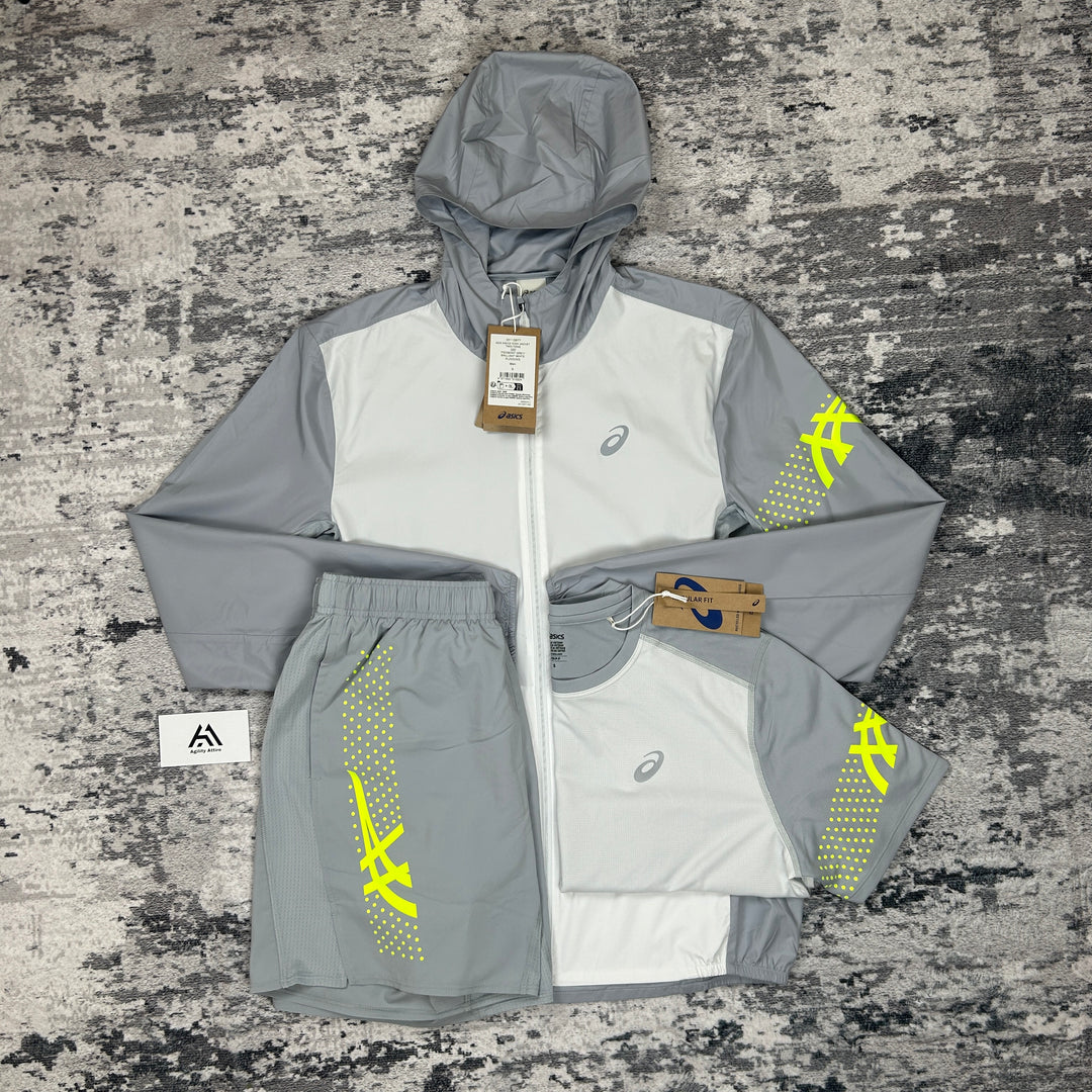 ASICS Icon White Grey 3 piece Set