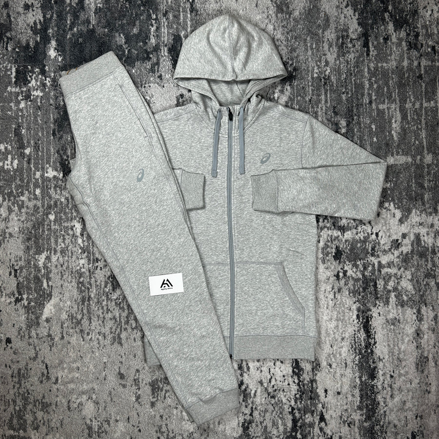 ASICS Club Fleece Tracksuit Grey