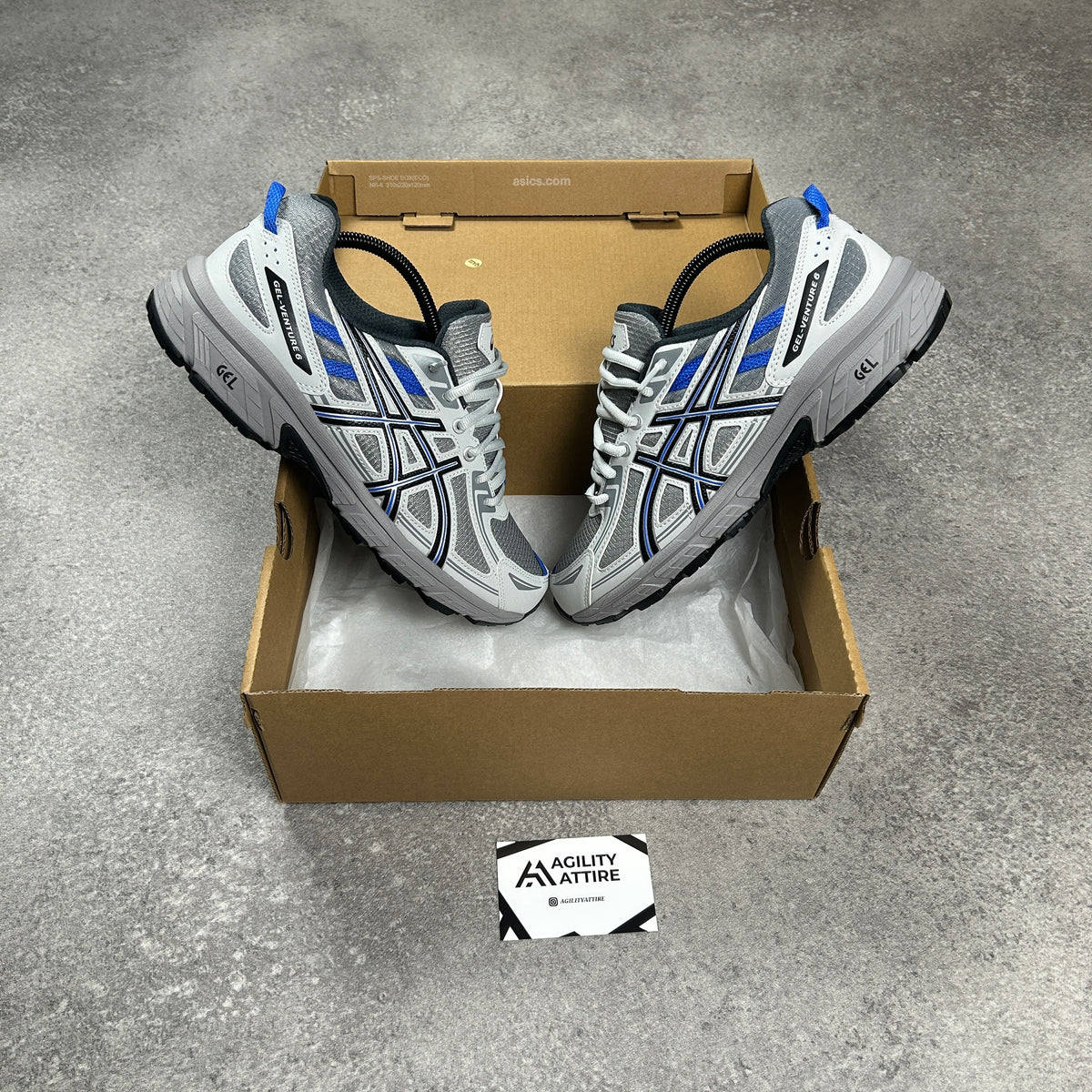 ASICS GEL-Venture 6 Clay Grey Trainers – view 3