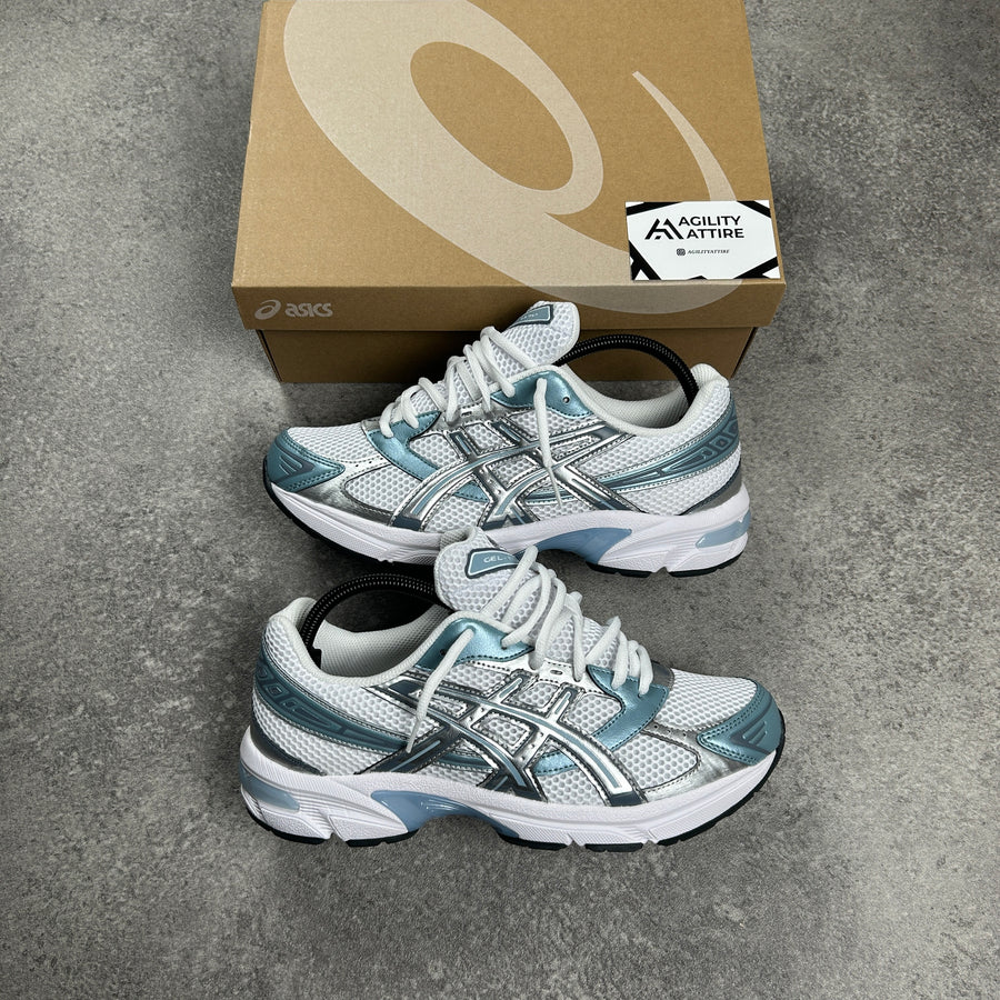 ASICS GEL-1130 White Shark Skin Trainers