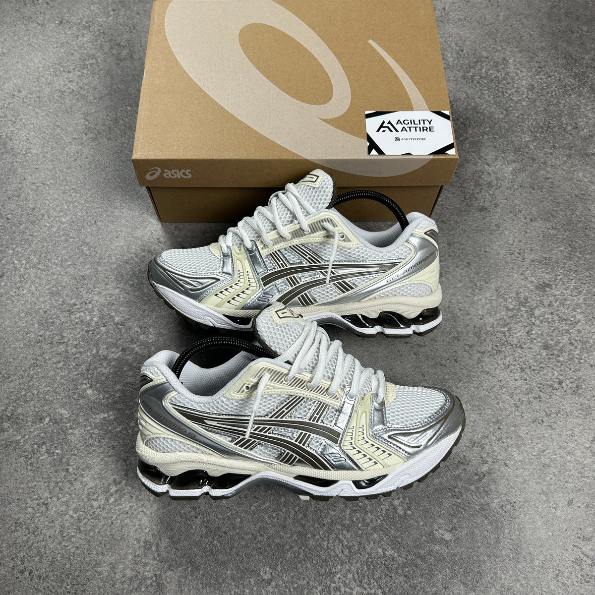 ASICS GEL-Kayano 14 White Ivory Trainers