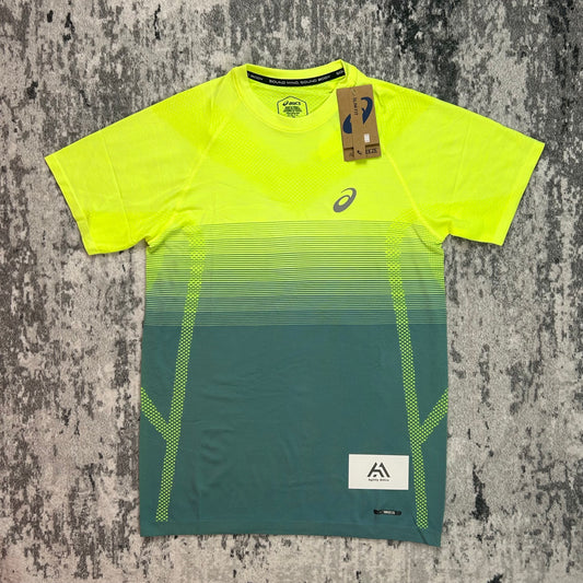 ASICS Seamless Top - Yellow/Celadon