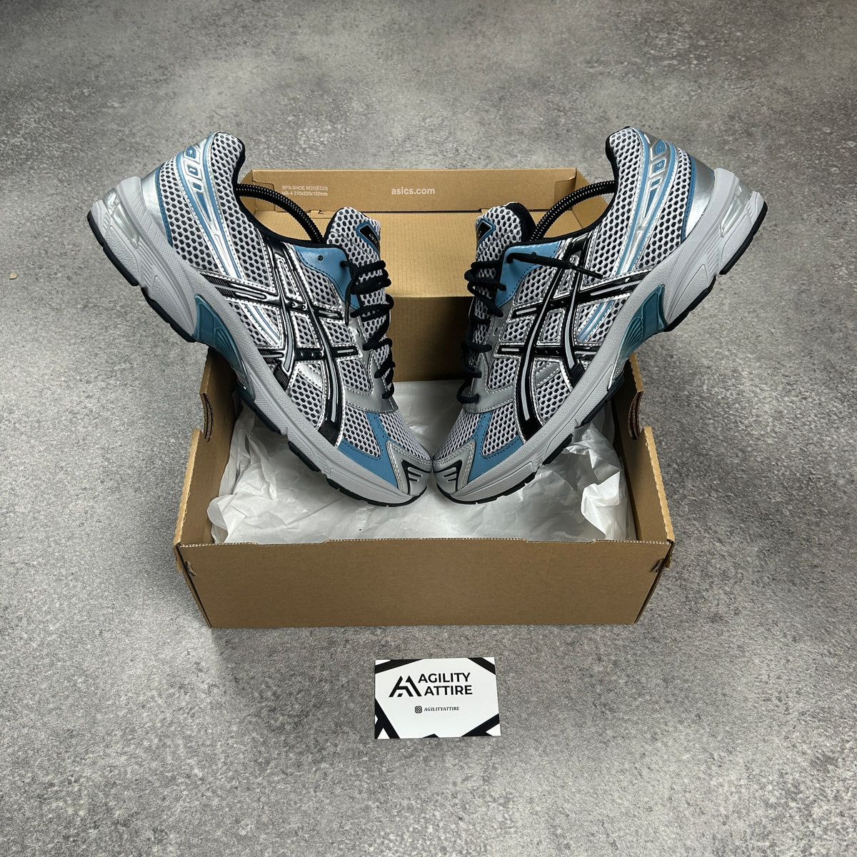 ASICS GEL-1130 Sleet Black Trainers – view 3