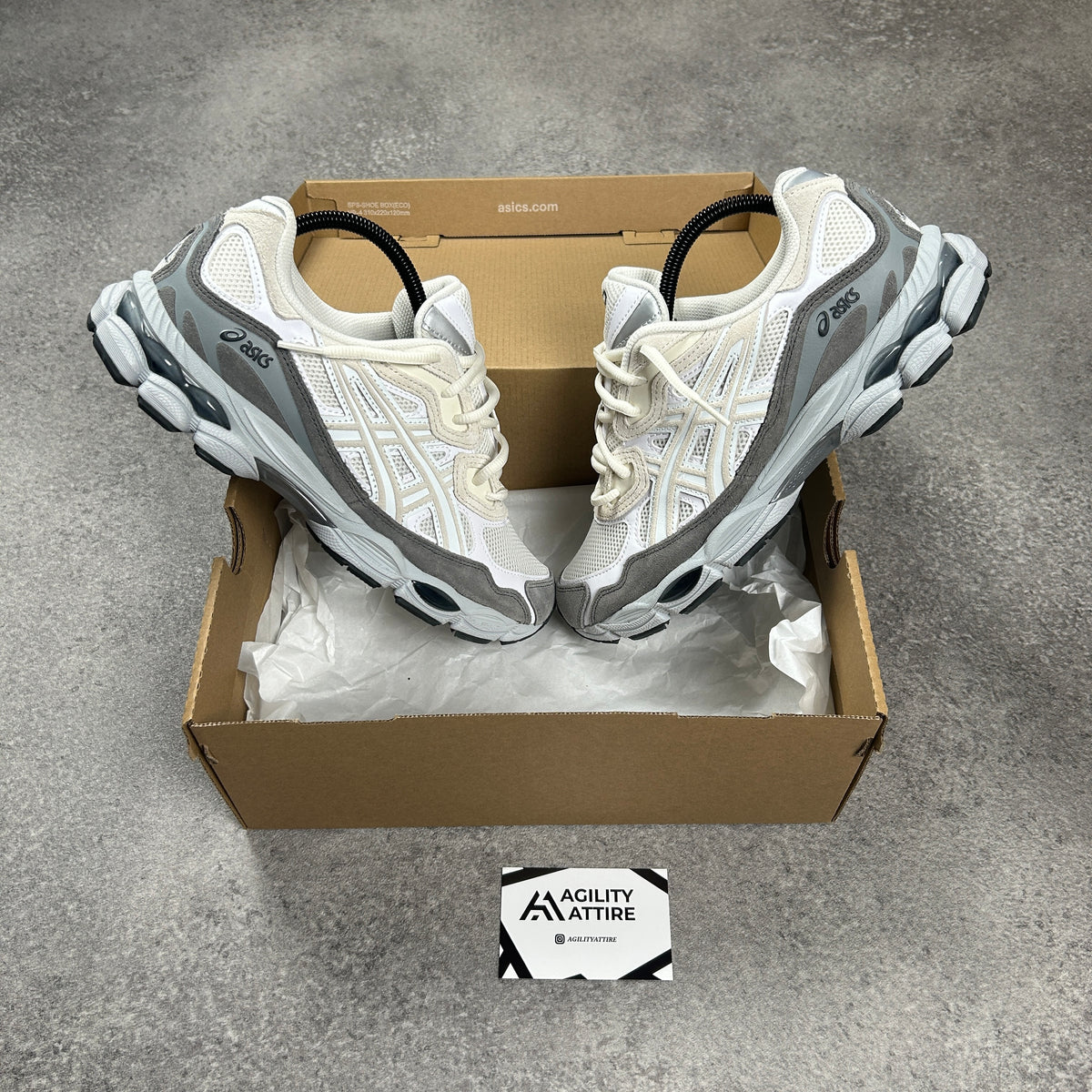 ASICS GEL-NYC Cream White Trainers – view 3