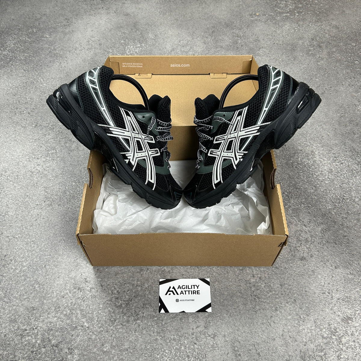 ASICS GEL-1130 Black/Glacier Trainers – view 3