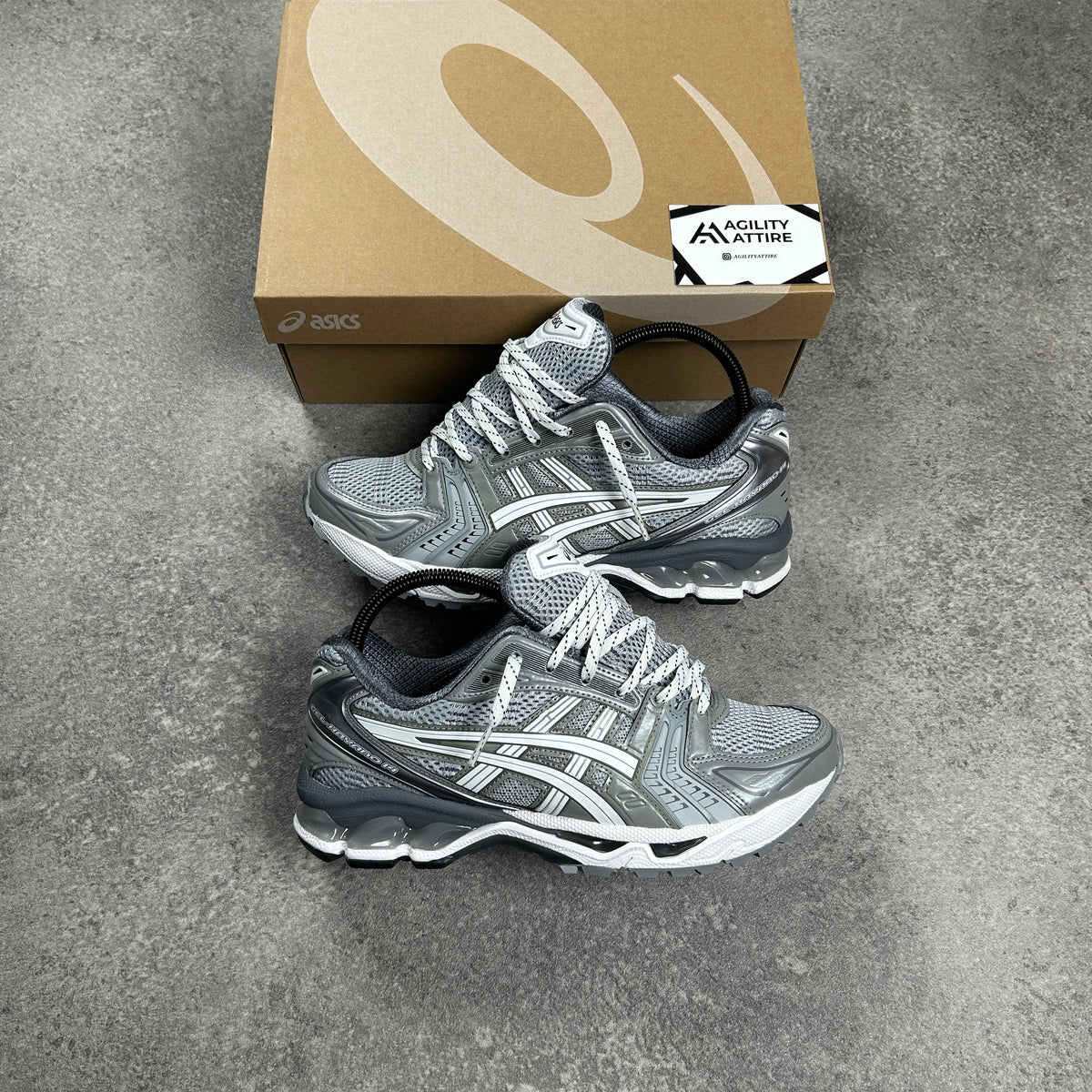 ASICS GEL-Kayano 14 Pediment Grey Trainers