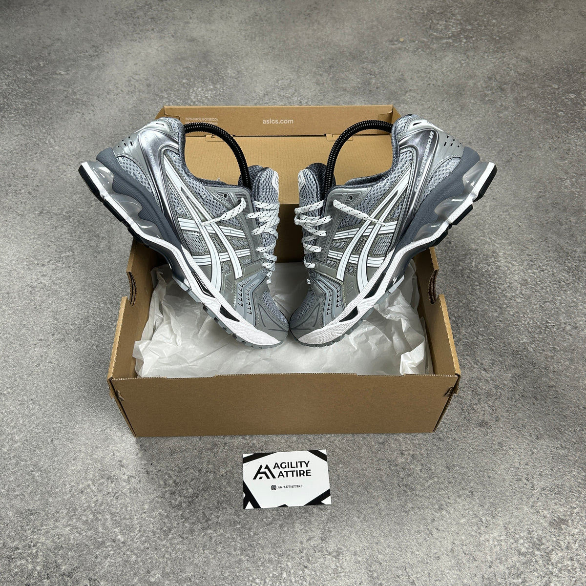 ASICS GEL-Kayano 14 Pediment Grey Trainers – view 3