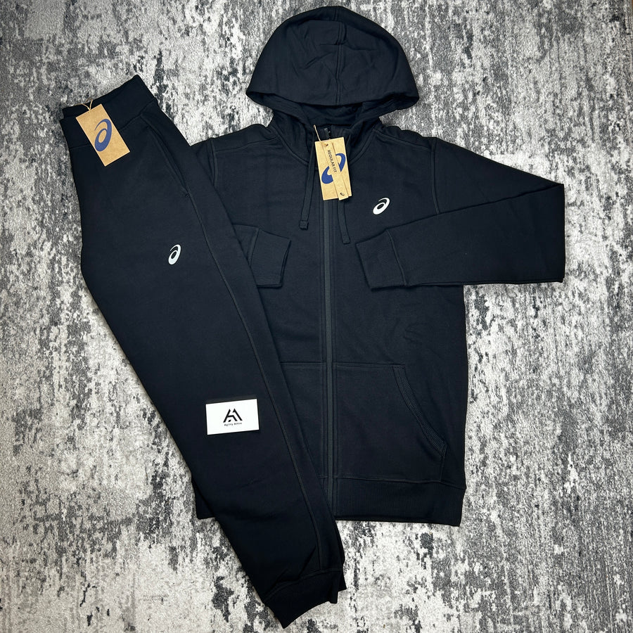 ASICS Club Fleece Tracksuit Black