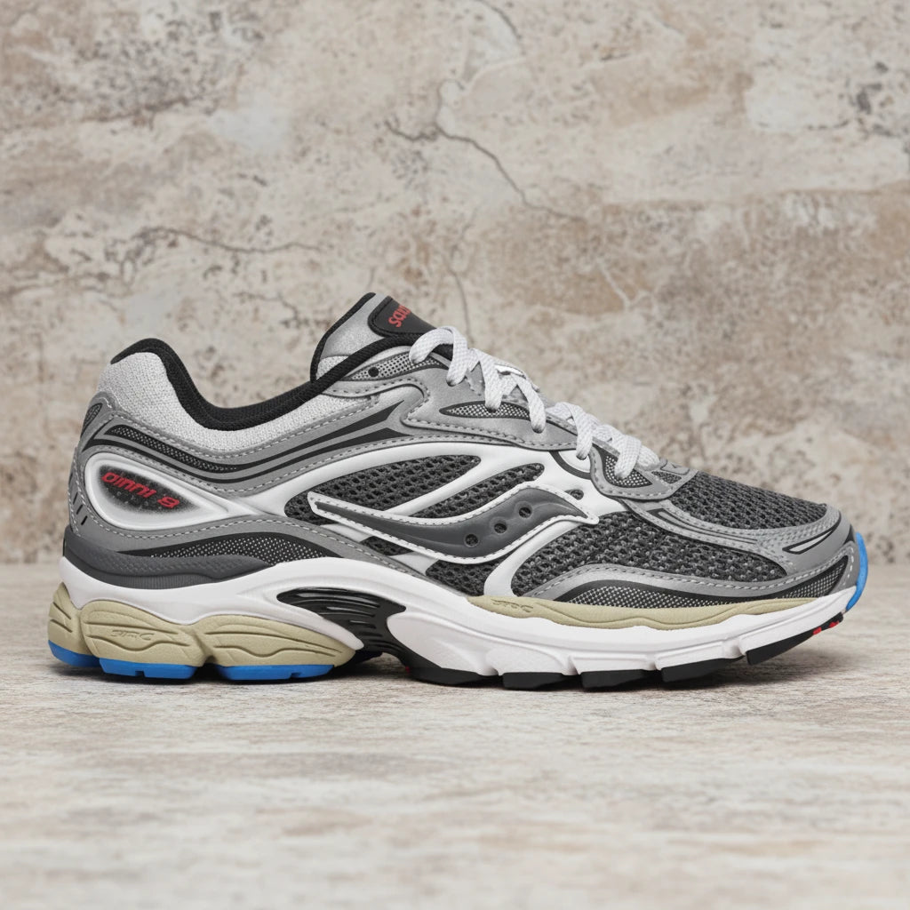 Saucony Pro Grid Omni 9 Grey Silver